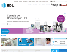 Tablet Screenshot of hdl.com.br